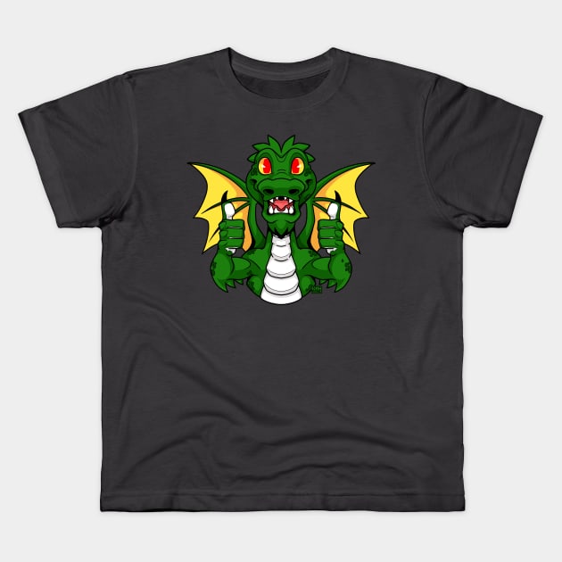 Go Dragons! Kids T-Shirt by MrHinkleDraws